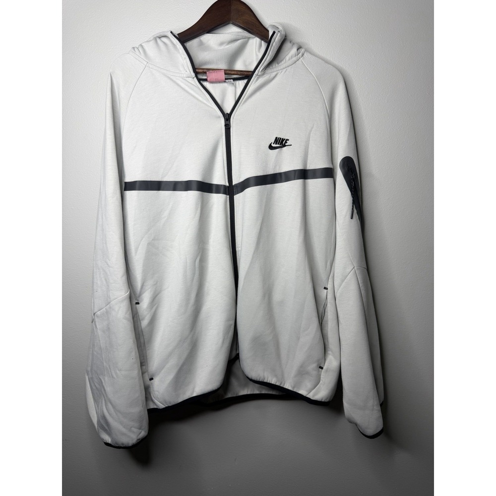 Nike Men's Full Zip Fleece Hoodie Size 4XL Hooded Pockets Long Sleeveā